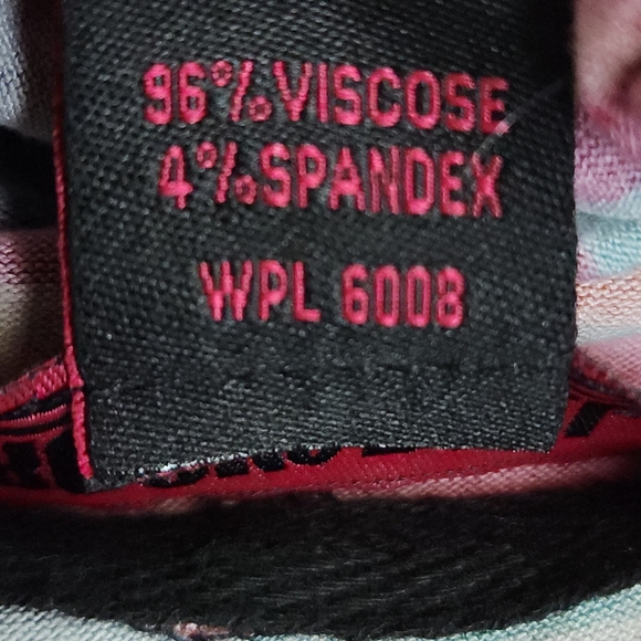 Rock & Roll Denim Red Striped Aztec Print Pullover Hoodie Size XL - Picture 9 of 10